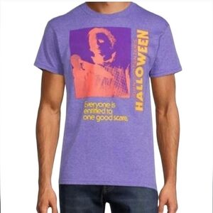 Halloween XL Purple/Orange Michael Myers T-shirt